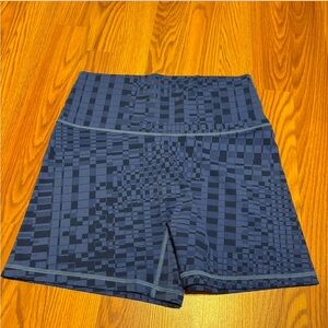 Aerie Blue Patterned Bike Shorts